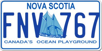 NS license plate FNV767