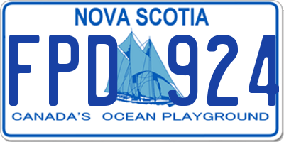 NS license plate FPD924