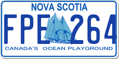 NS license plate FPE264