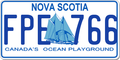 NS license plate FPE766