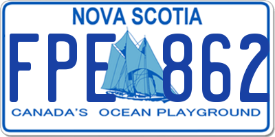 NS license plate FPE862
