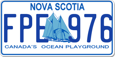 NS license plate FPE976