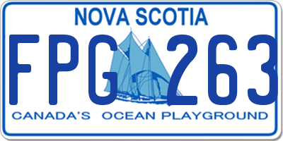 NS license plate FPG263