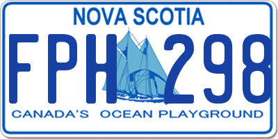 NS license plate FPH298