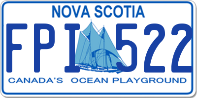 NS license plate FPI522