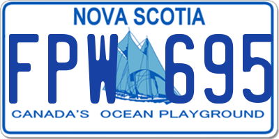 NS license plate FPW695