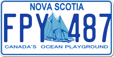 NS license plate FPY487