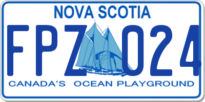 NS license plate FPZ024