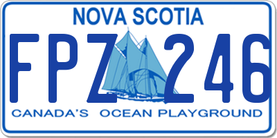 NS license plate FPZ246