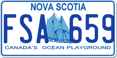 NS license plate FSA659