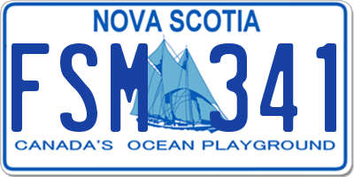 NS license plate FSM341