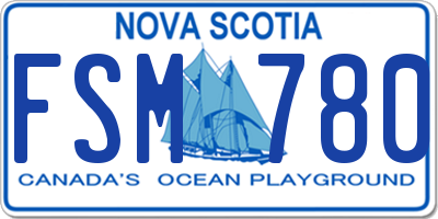 NS license plate FSM780
