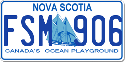 NS license plate FSM906