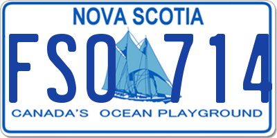 NS license plate FSO714