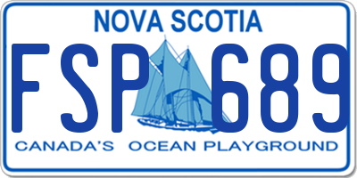 NS license plate FSP689