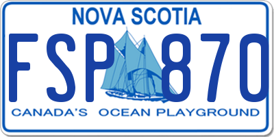 NS license plate FSP870
