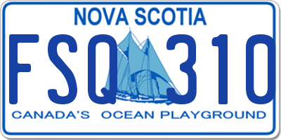 NS license plate FSQ310