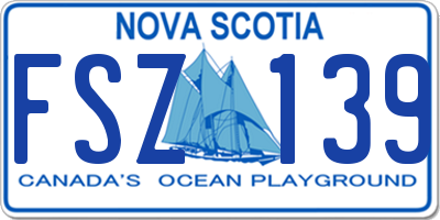 NS license plate FSZ139