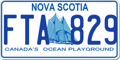 NS license plate FTA829