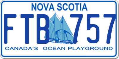 NS license plate FTB757