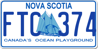 NS license plate FTC374
