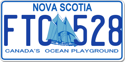 NS license plate FTC528