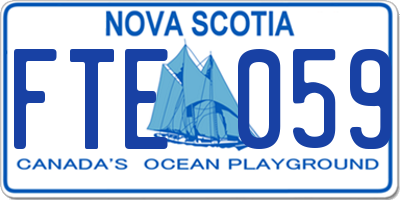 NS license plate FTE059
