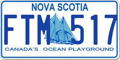 NS license plate FTM517