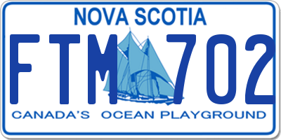 NS license plate FTM702