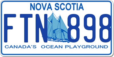 NS license plate FTN898