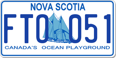 NS license plate FTO051