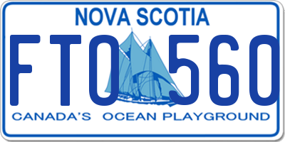 NS license plate FTO560