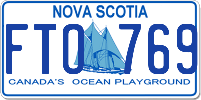 NS license plate FTO769