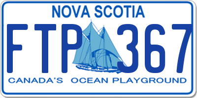 NS license plate FTP367