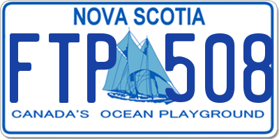 NS license plate FTP508