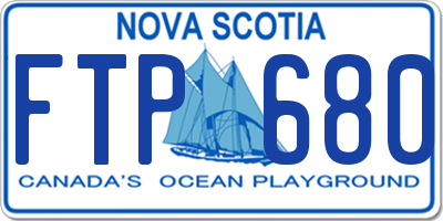 NS license plate FTP680