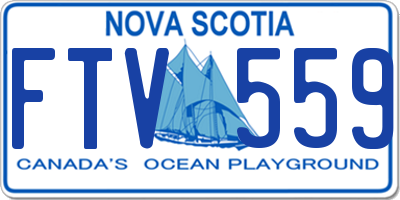 NS license plate FTV559