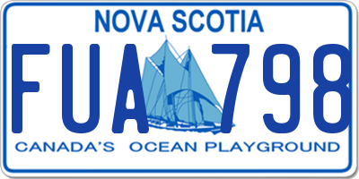 NS license plate FUA798