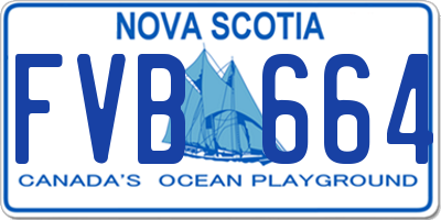 NS license plate FVB664