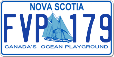 NS license plate FVP179
