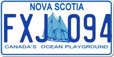 NS license plate FXJ094