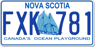 NS license plate FXK781