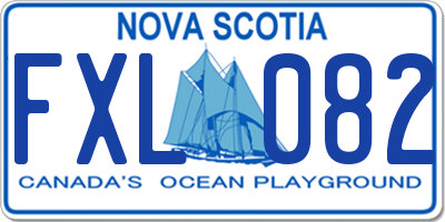 NS license plate FXL082