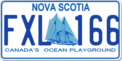 NS license plate FXL166