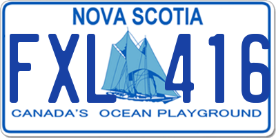 NS license plate FXL416
