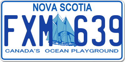 NS license plate FXM639