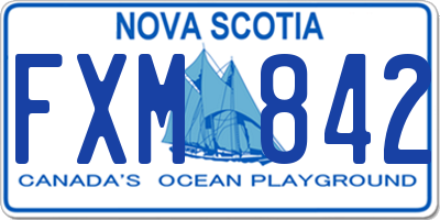 NS license plate FXM842