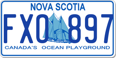 NS license plate FXO897