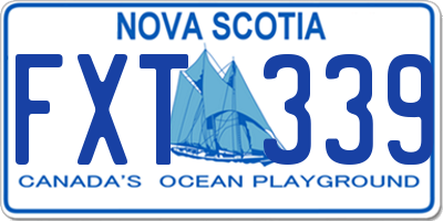 NS license plate FXT339