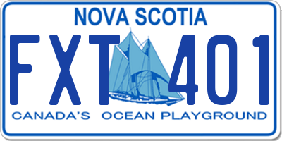 NS license plate FXT401